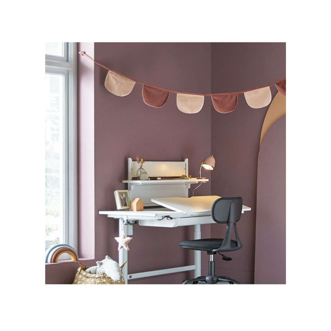 The Decorators: Scaun birou copii, ajustabil, Sunny, albastru inchis, h 40-50 cm