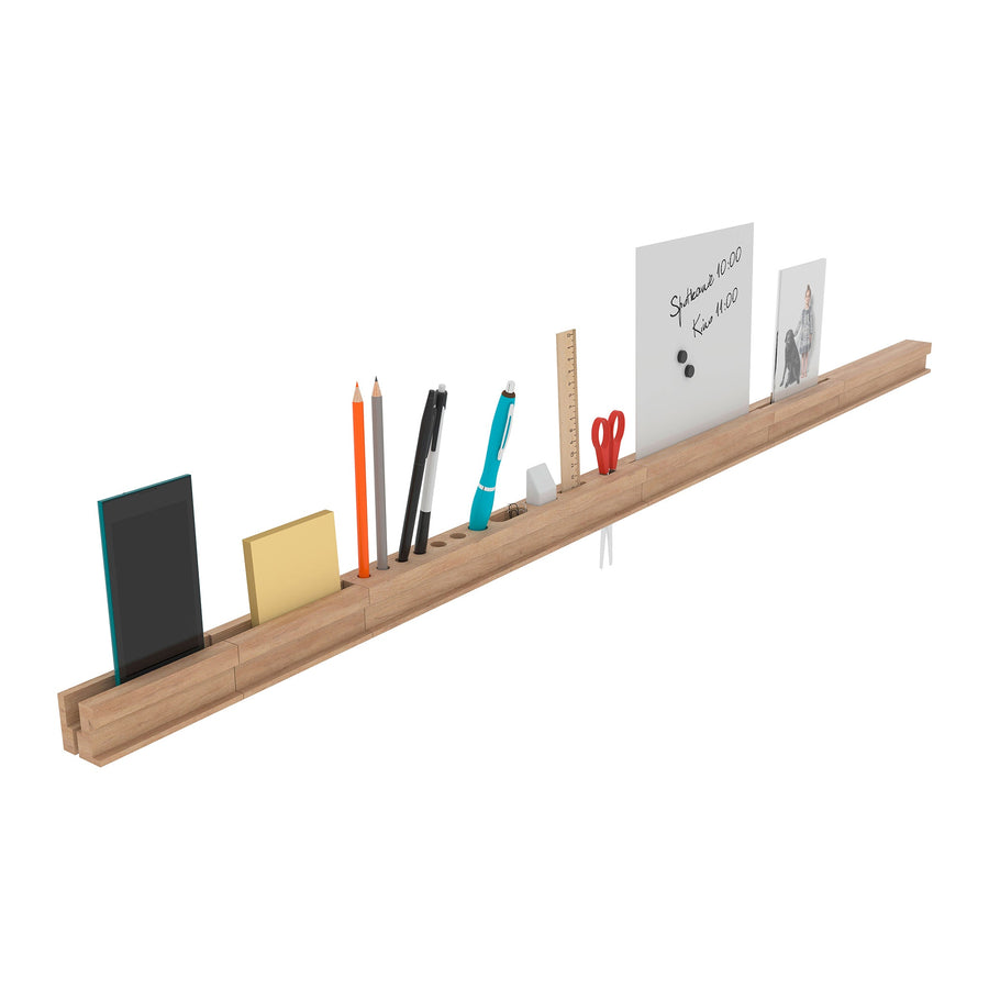 The Decorators: Set accesorii pentru birou VOX Simple lemn, natur, 140 cm