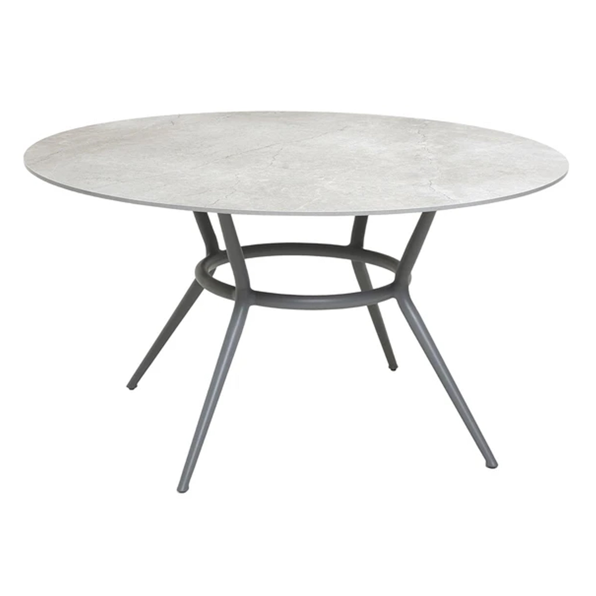 Masa de exterior rotunda Cane-line Joy Light Grey/Fossil Grey