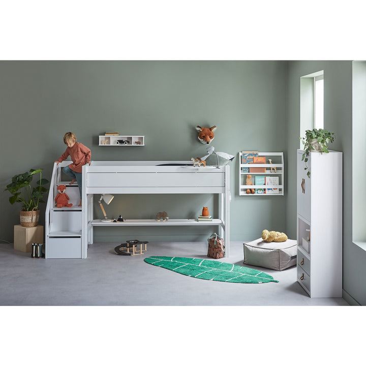 The Decorators: Etajera pentru pat sau perete, lemn de pin 70x15x15 cm
