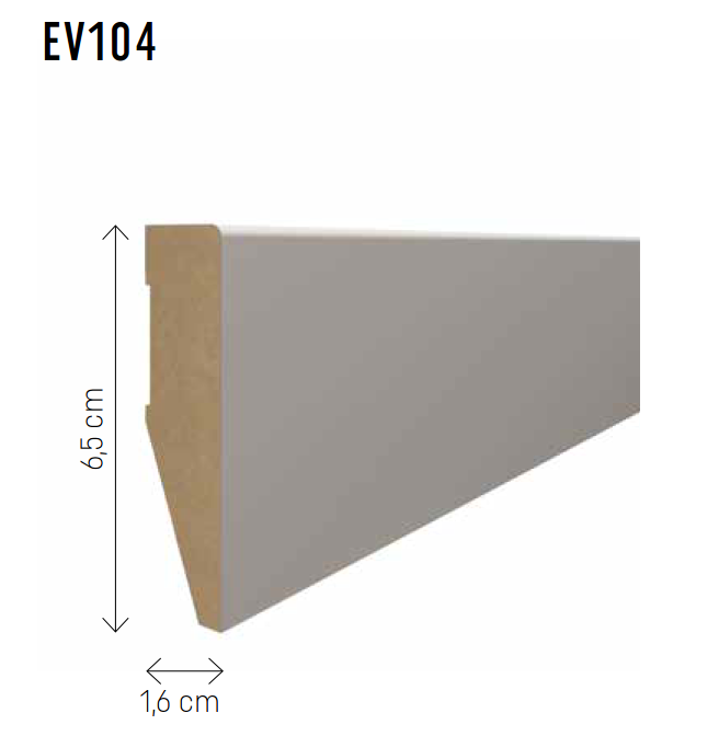 The Decorators: Plinta Evera 65 Grafit EV104, 1 buc