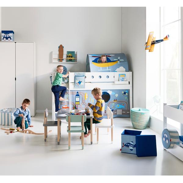 The Decorators: Lenjerie de pat pentru copii, Transportation, bumbac, multicolor, 140x200 cm
