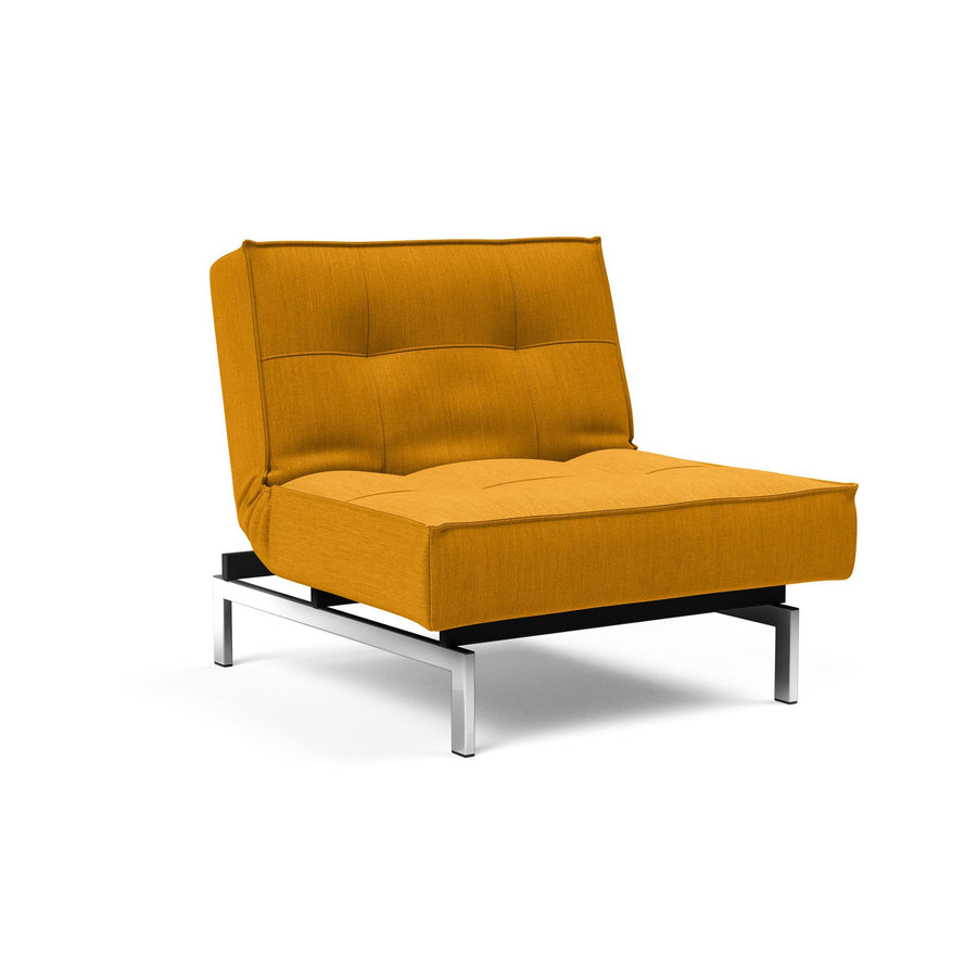 The Decorators: Fotoliu recliner Splitback Chrome Elegance Burned Curry 115x90cm