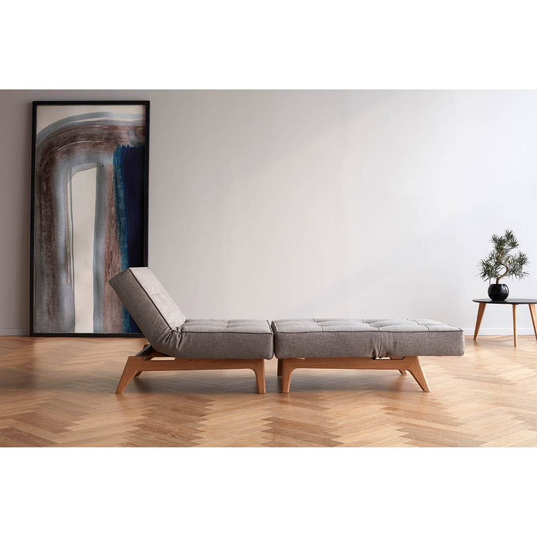 The Decorators: Fotoliu recliner Splitback Eik Oak Mixed Dance Grey 115x90cm