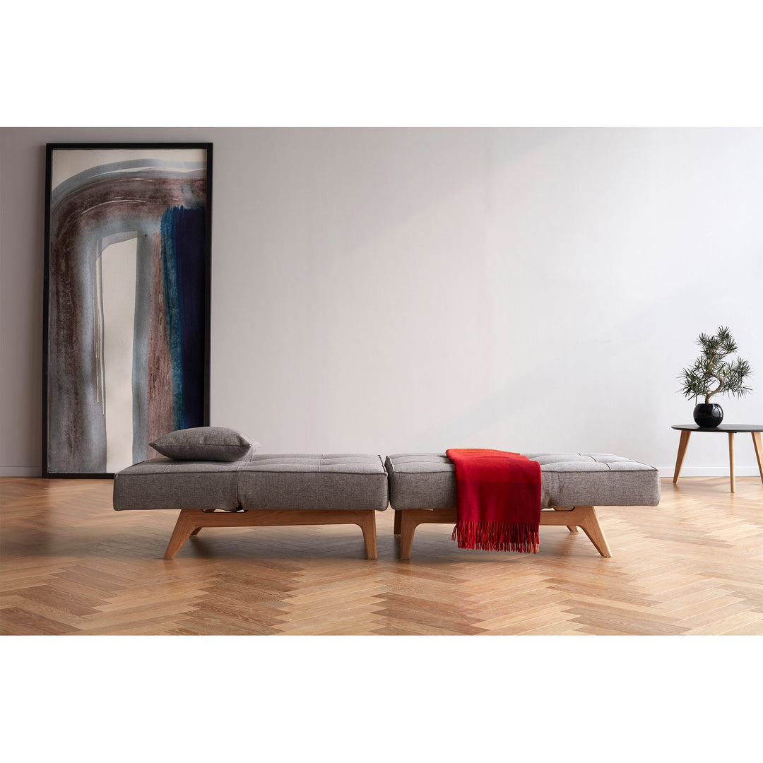 The Decorators: Fotoliu recliner Splitback Eik Oak Mixed Dance Grey 115x90cm
