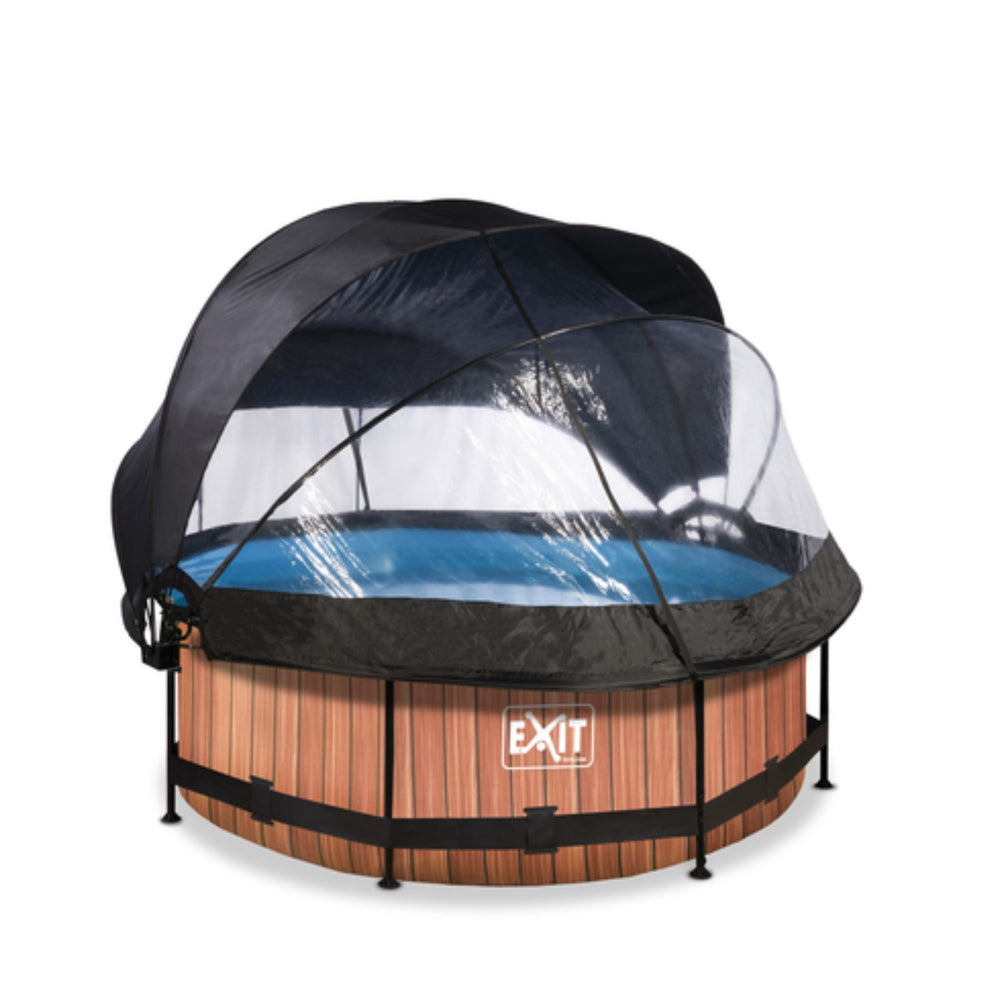 The Decorators: Piscina rotunda EXIT Frame Pool + Dome si parasolar