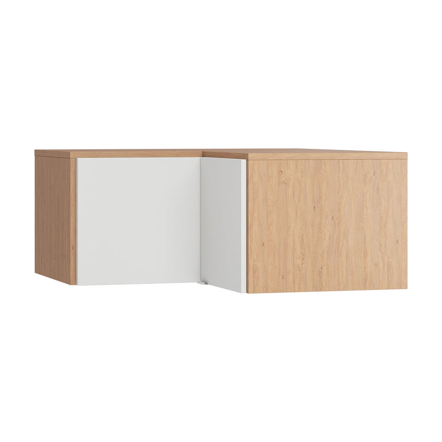 The Decorators: Extensie suprapozabila pentru dulap de colt VOX Simple, pal melaminat, 101*45 cm, stejar/alb