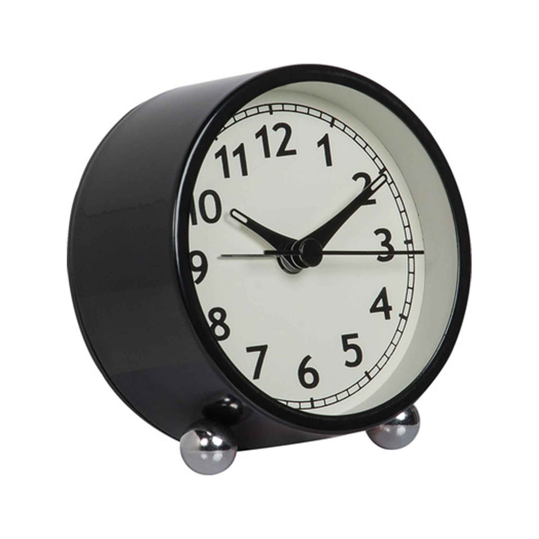 The Decorators: Ceas de masa cu alarma, negru -VOX Axe- 4x8x8 cm