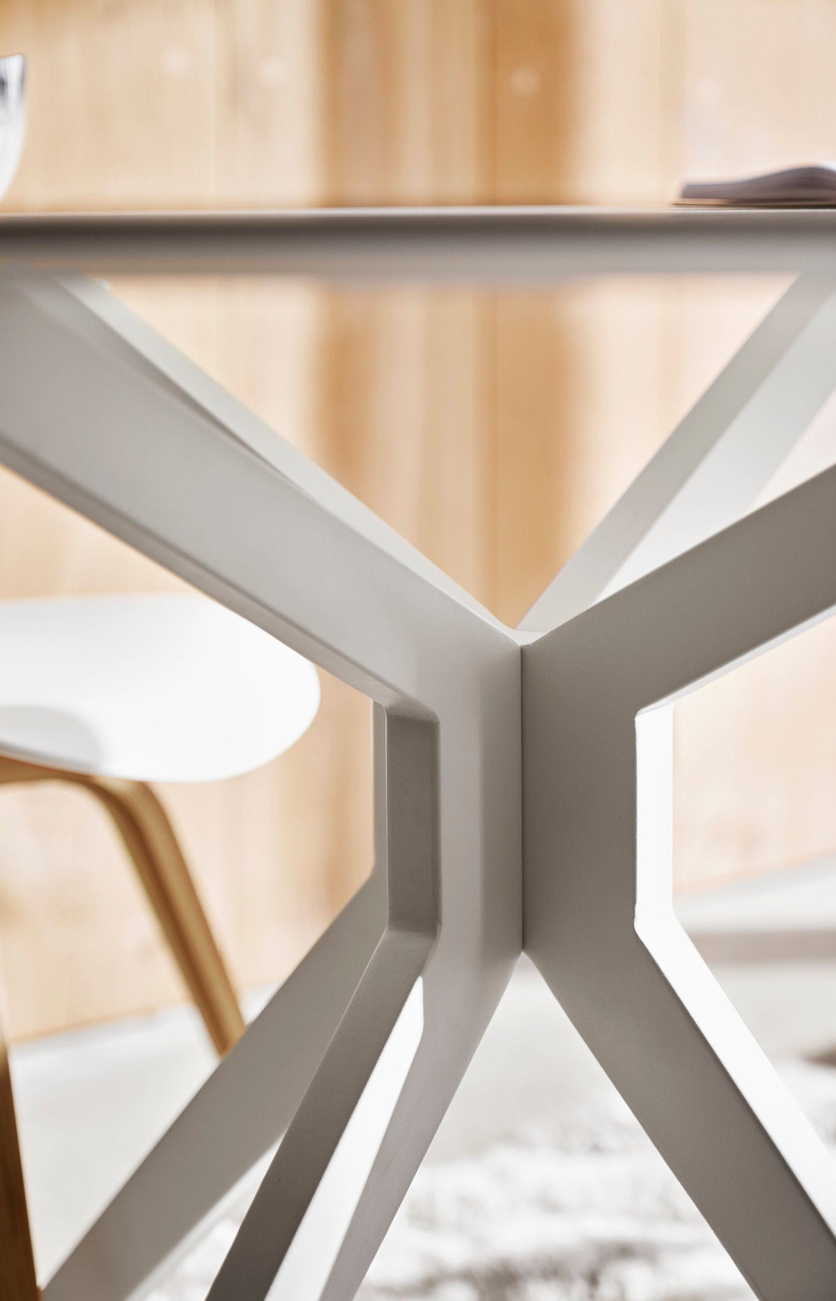 Masa dining BoConcept Billund cu blat rabatabil — detaliu