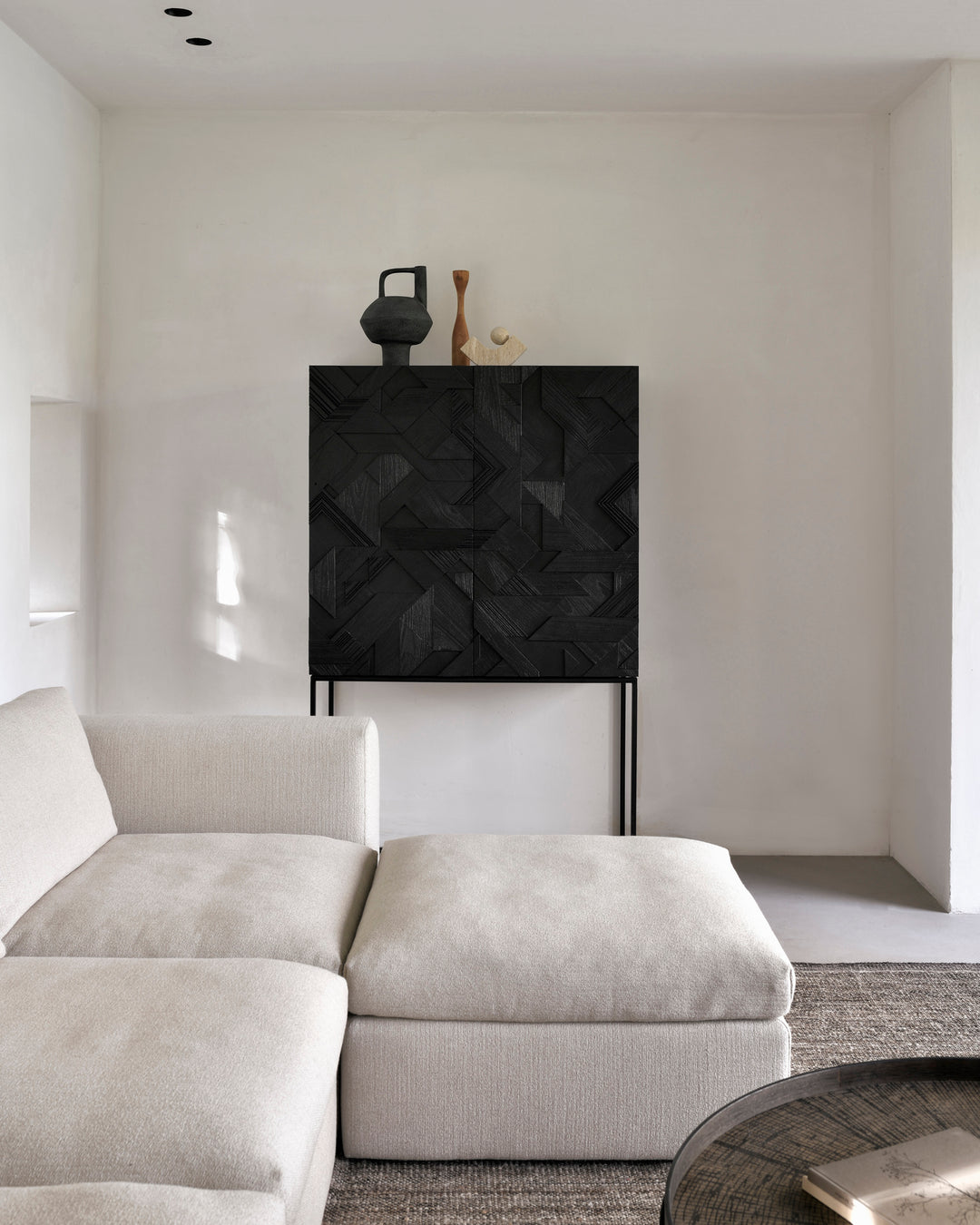 Tava Ethnicraft Slice negru