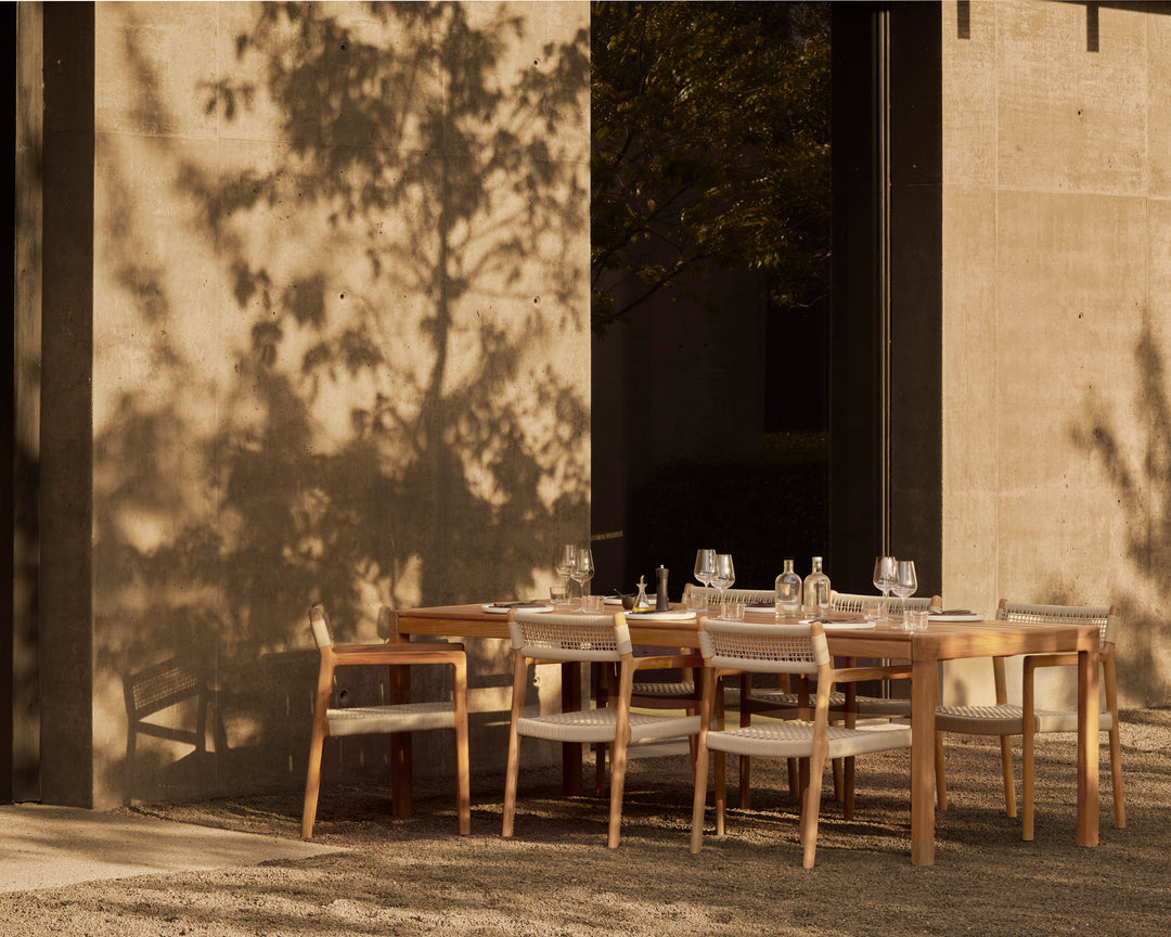 Scaun dining Jack Woven — Tec & coardă - 10224