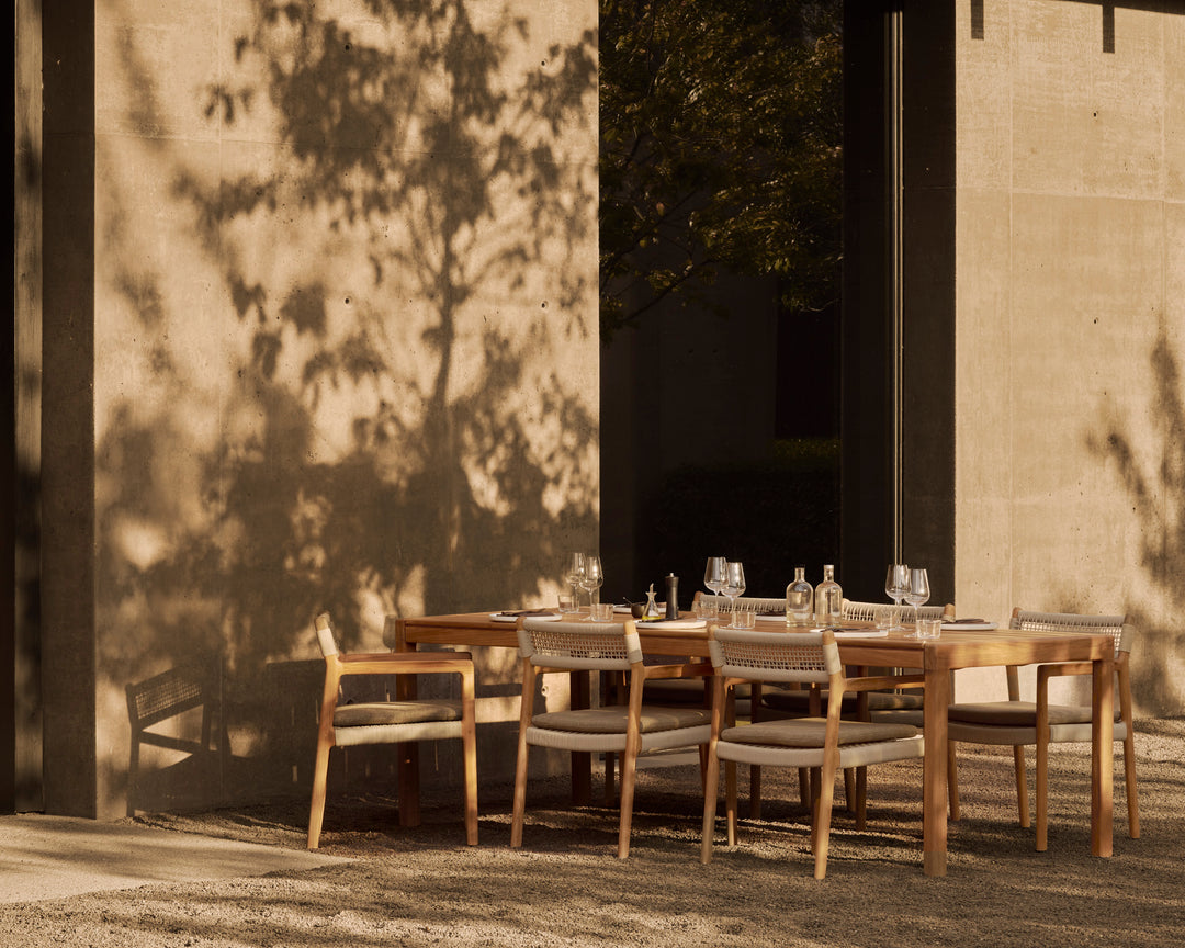 Scaun dining Jack Woven — Tec & coardă - 10340
