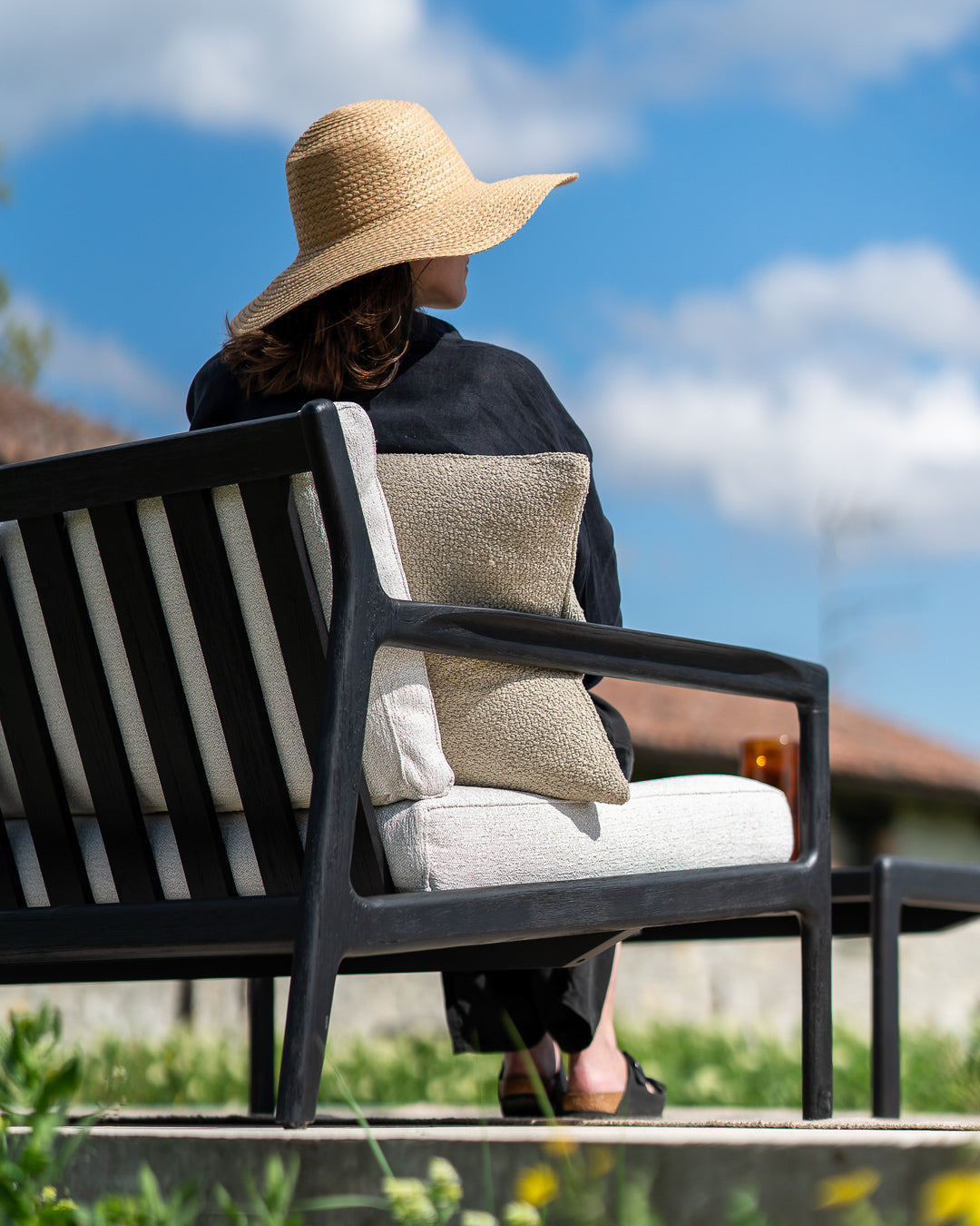 Pernă Nomad outdoor Ethnicraft 60×40 — Oat
