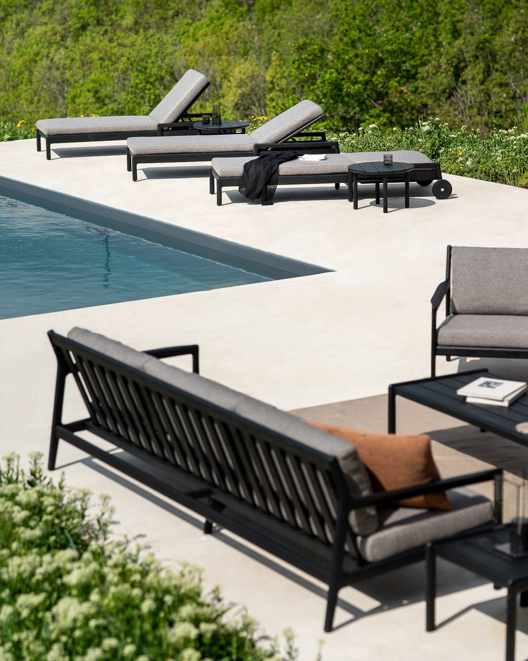 Pernă Nomad outdoor 60×40 — Marsala