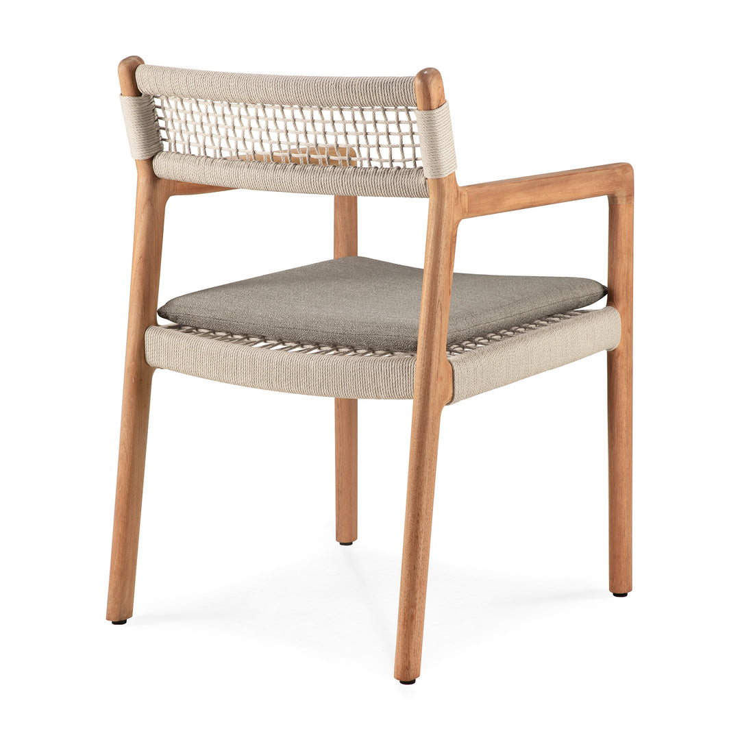 Scaun dining Jack Woven — Tec & coardă - 10340