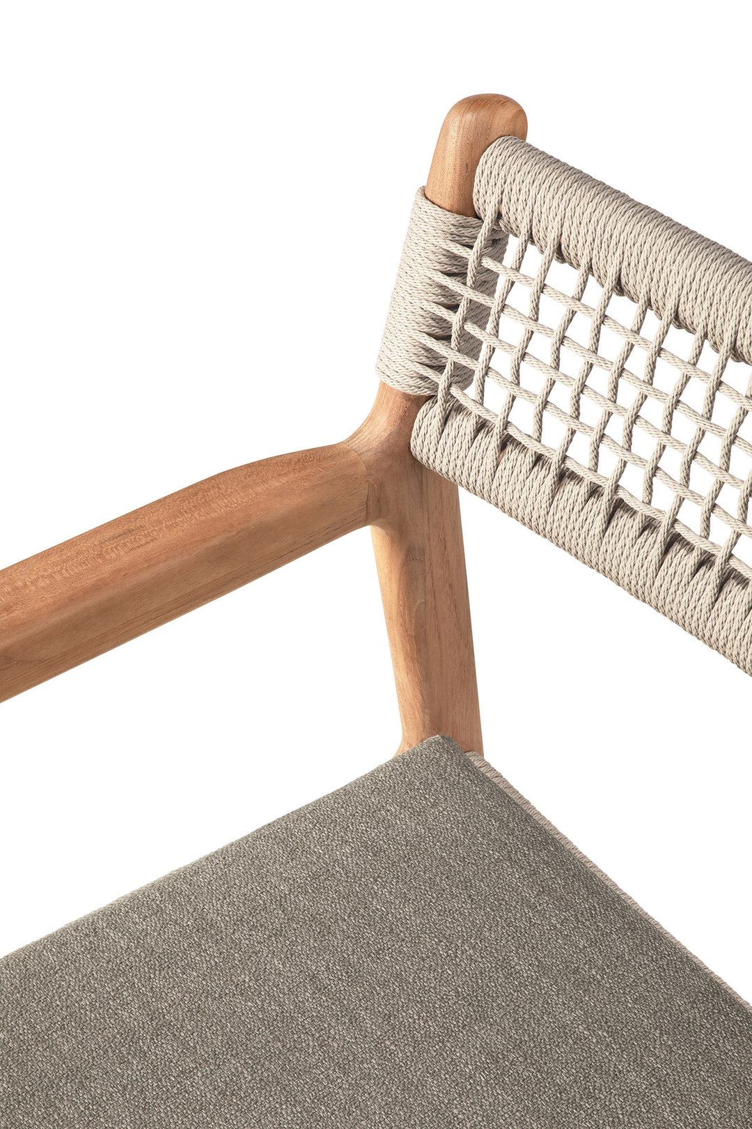 Scaun dining Jack Woven — Tec & coardă - 10340