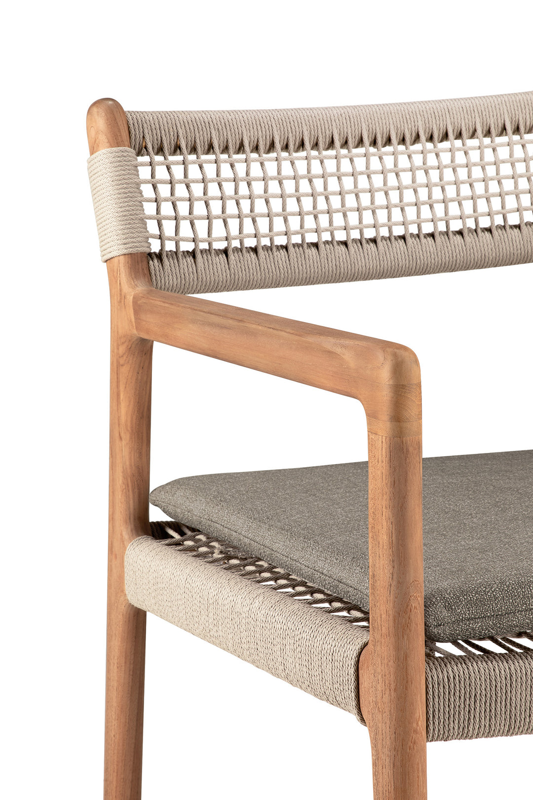 Scaun dining Jack Woven — Tec & coardă - 10340