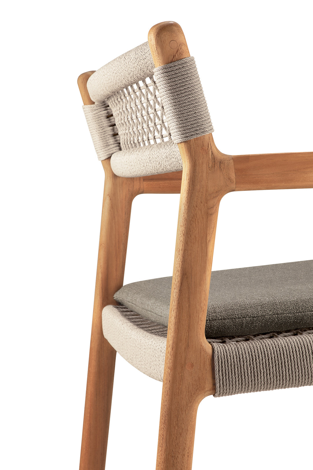 Scaun dining Jack Woven — Tec & coardă - 10340