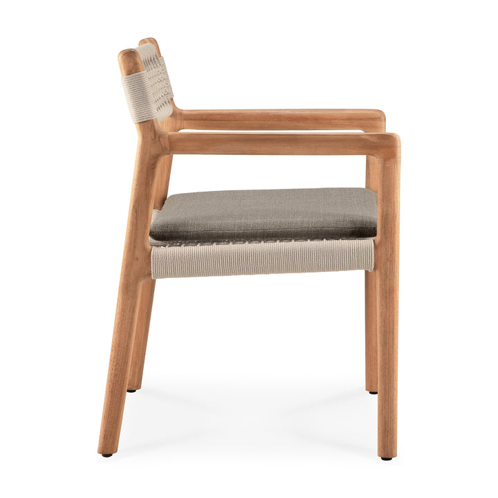 Scaun dining Jack Woven — Tec & coardă - 10340