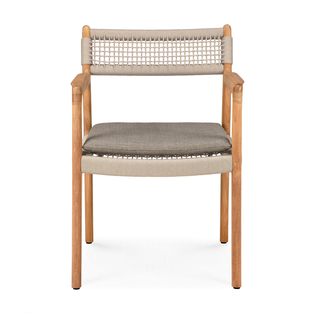 Scaun dining Jack Woven — Tec & coardă - 10340