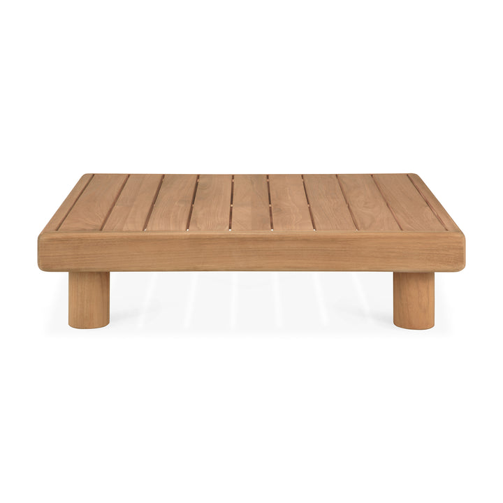 Masă de cafea Monocle Ethnicraft outdoor — tec, 83×83×20 cm