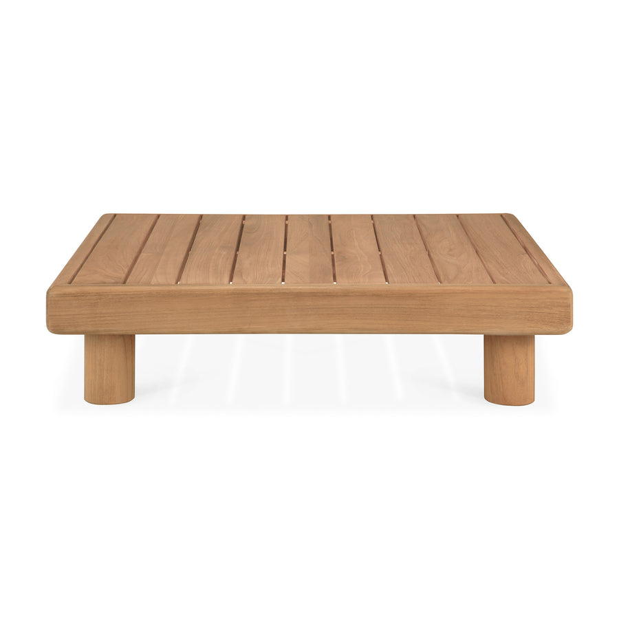 Masă de cafea Monocle Ethnicraft outdoor — tec, 83×83×20 cm