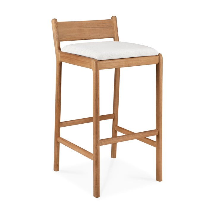 Scaun de bar Jack Ethnicraft outdoor din tec masiv — 46×50×96 cm