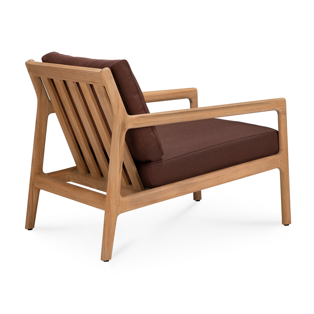 Fotoliu Jack — Tec natural & Burgundy