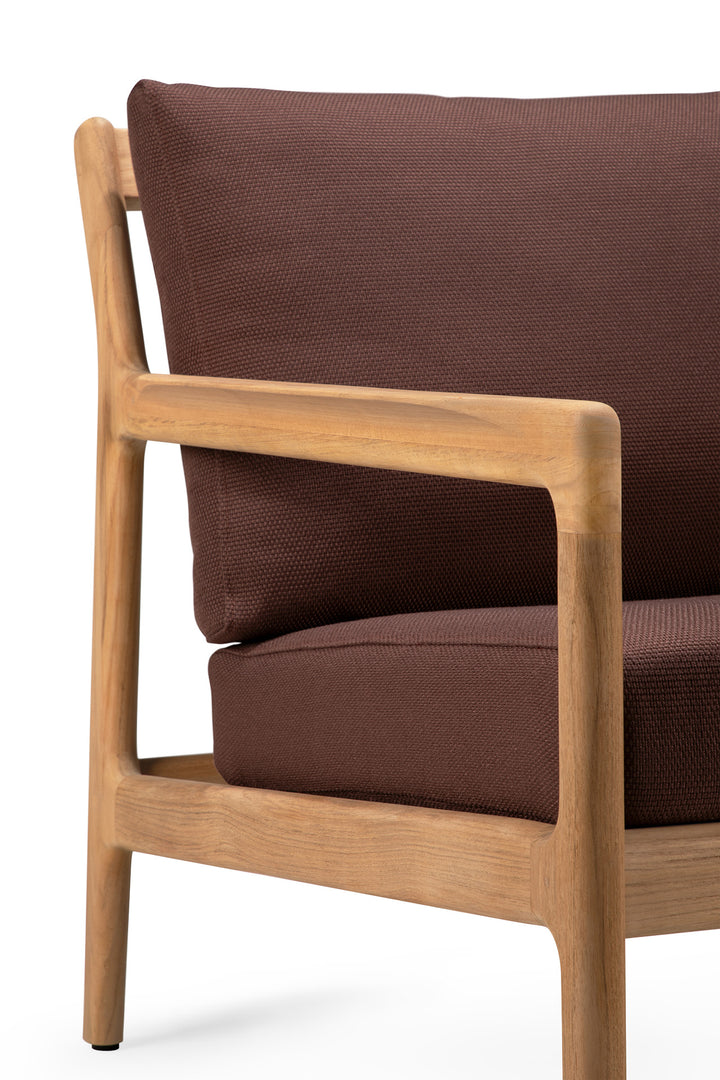 Fotoliu Jack — Tec natural & Burgundy