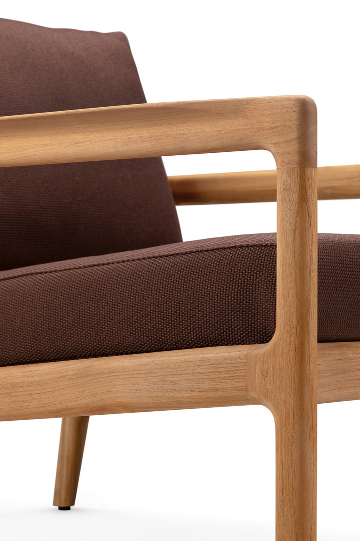 Fotoliu Jack — Tec natural & Burgundy