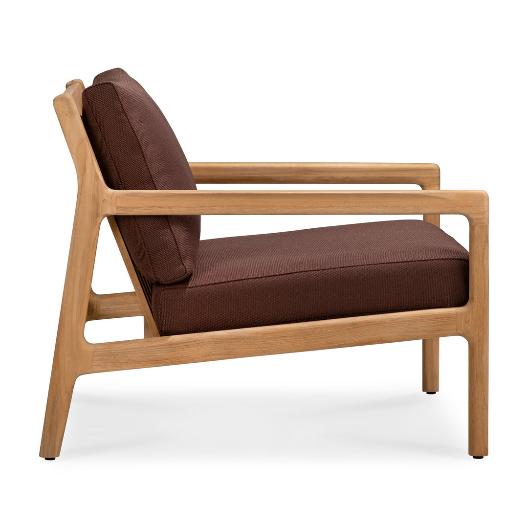 Fotoliu Jack — Tec natural & Burgundy