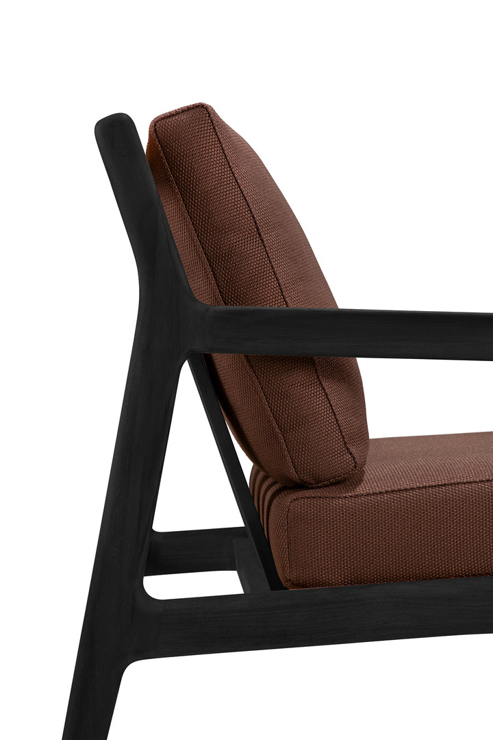 Fotoliu Jack — Tec negru & Burgundy