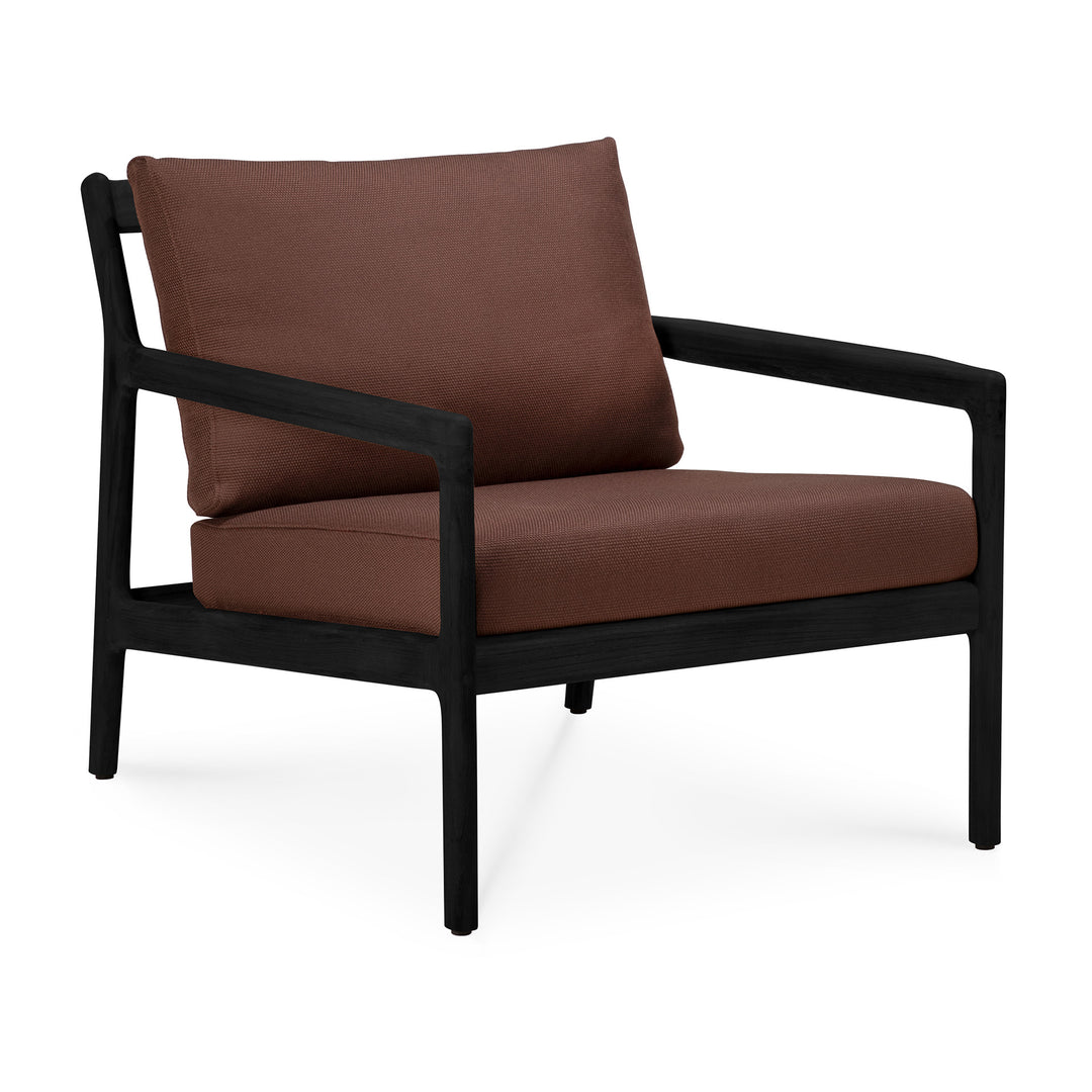 Fotoliu Jack — Tec negru & Burgundy