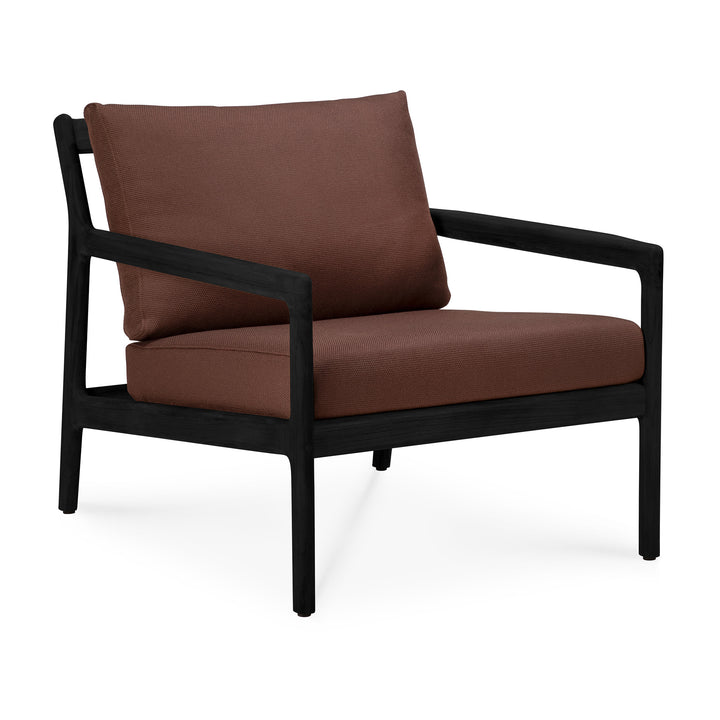 Fotoliu Jack — Tec negru & Burgundy