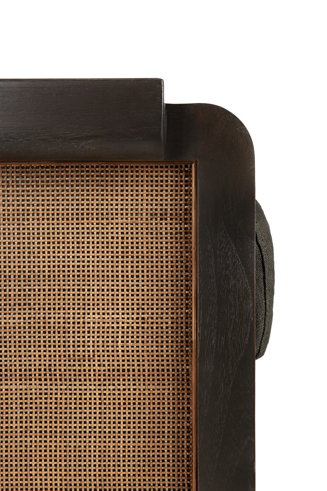 Fotoliu exterior Ethnicraft Panel tec ratan Grey Linen — detaliu 4