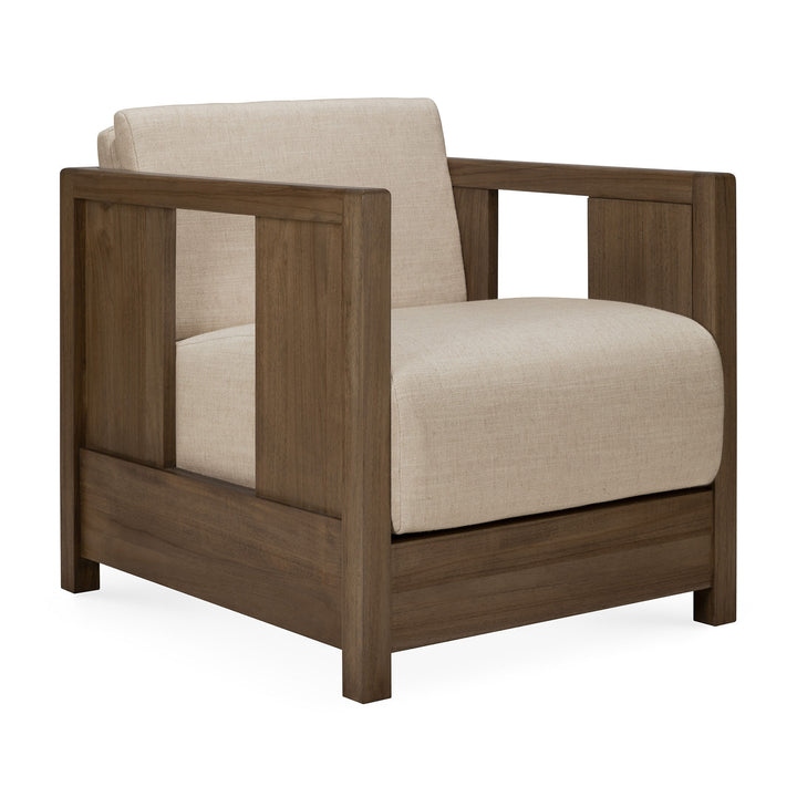 Fotoliu Ethnicraft Roan tec cu perne Flax