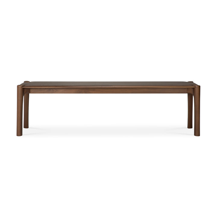 Banchetă PI Ethnicraft 166 cm din tec masiv maro cu finisaj polished imperfect