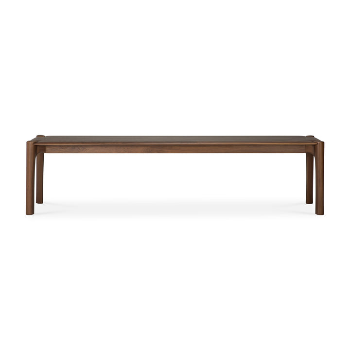 Banchetă PI Ethnicraft 186 cm din tec masiv maro cu finisaj polished imperfect