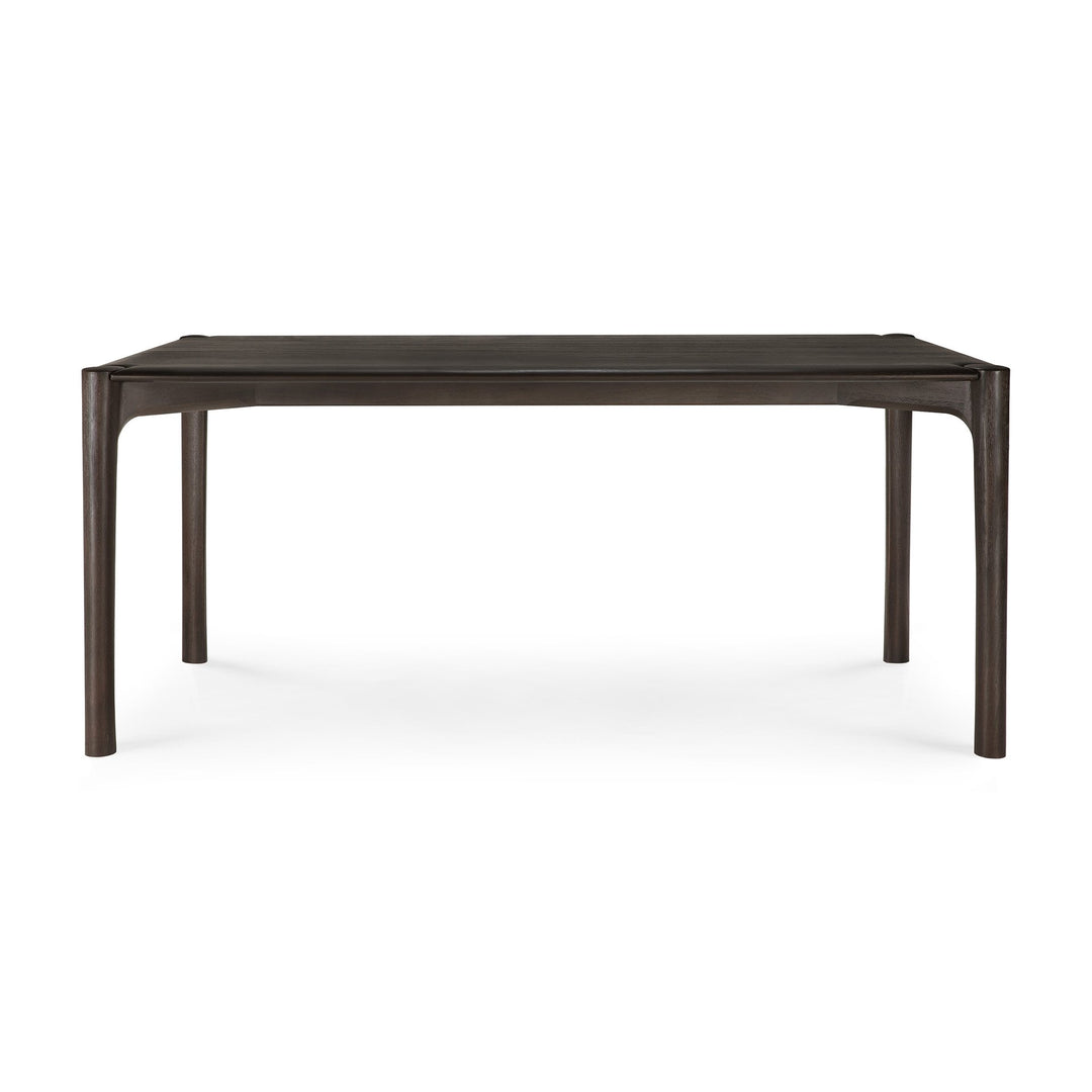 Masă dining PI Ethnicraft 180 cm din tec masiv maro-închis periat