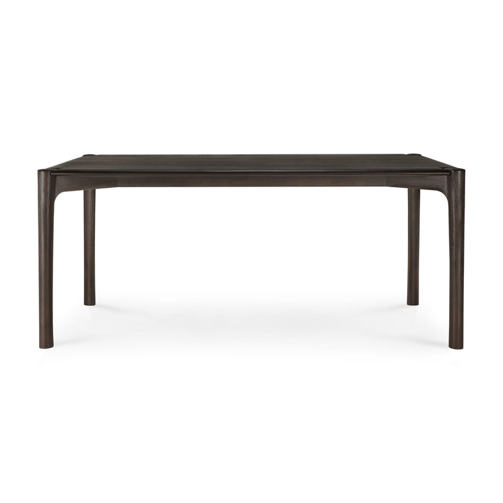 Masă dining PI Ethnicraft 180 cm din tec masiv maro-închis periat