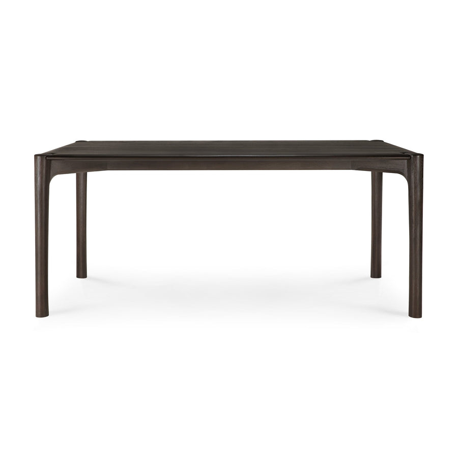 Masă dining PI Ethnicraft 180 cm din tec masiv maro-închis periat