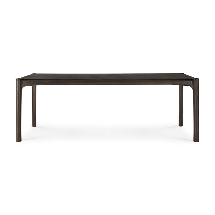 Masă dining PI Ethnicraft 220 cm din tec masiv maro-închis periat