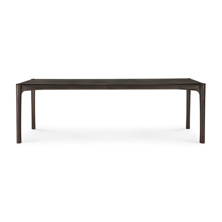 Masă dining PI Ethnicraft 240 cm din tec masiv maro-închis periat