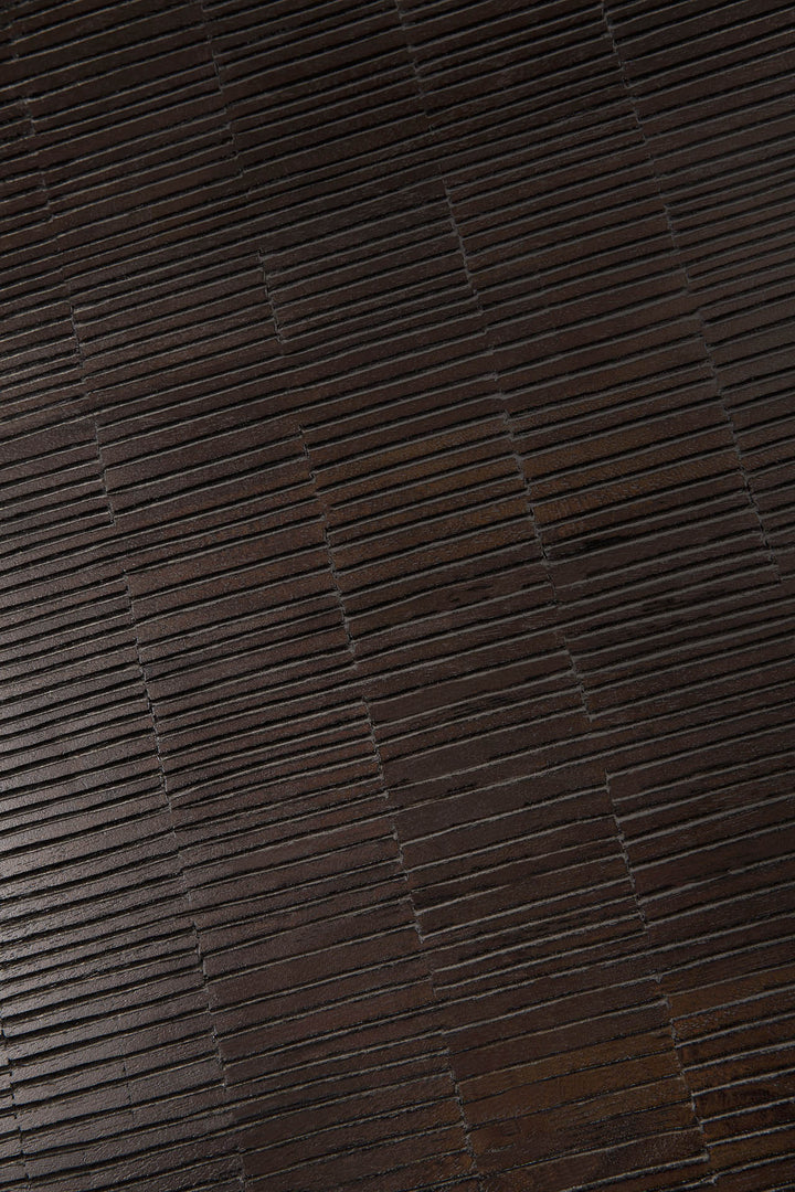 Masă cafea Grooves — Tec off-black