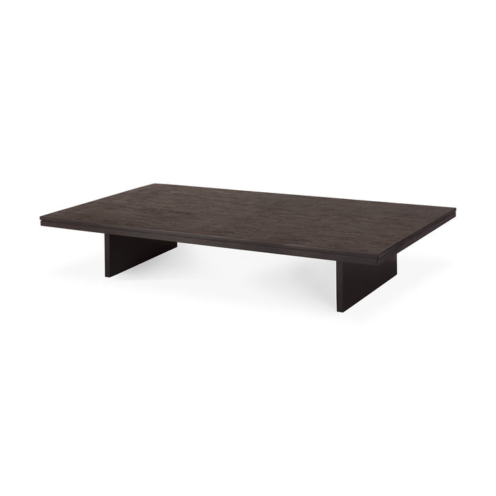 Masă cafea Grooves — Tec off-black