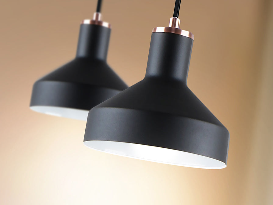 Lustra Schuller Irias 1 lumina negru-cupru