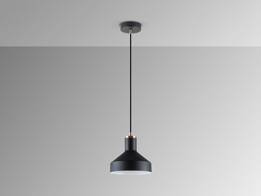 Lustra Schuller Irias 1 lumina negru-cupru
