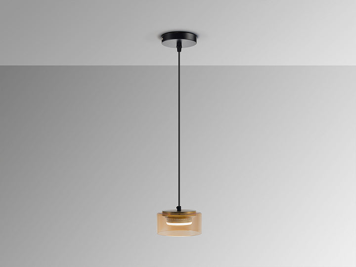 Lustra Schuller Olaia 1 lumina negru-chihlimbar