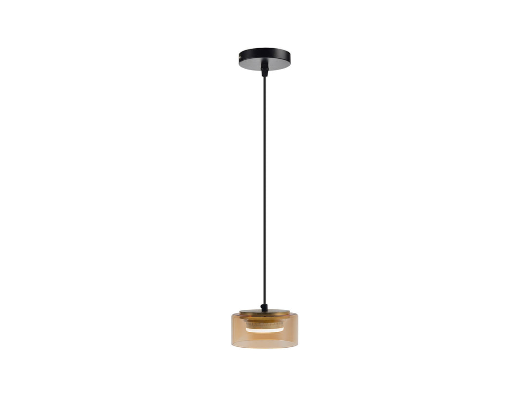 Lustra Schuller Olaia 1 lumina negru-chihlimbar