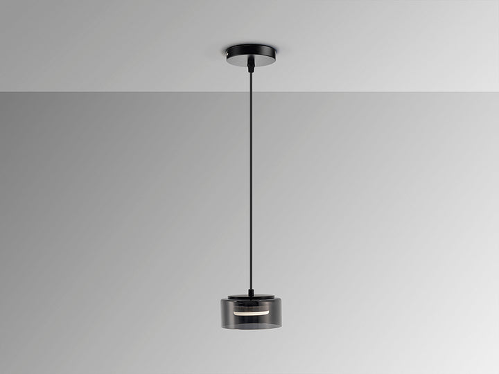 Lustra Schuller Olaia 1 lumina negru-fumuriu